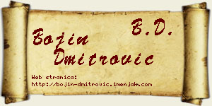 Bojin Dmitrović vizit kartica